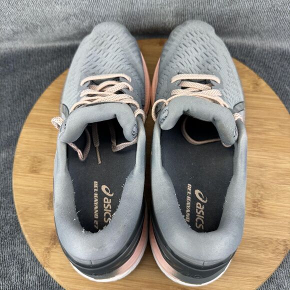 Asics Gel Kayano 27 Shoes Womens Size 10 Wide Gray Pink Running Support - Picture 5 of 10